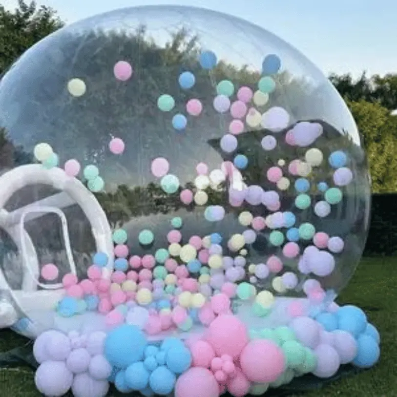 vue d'une bubble house de face