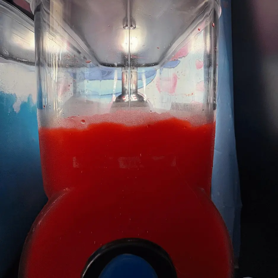 Machine à granita goût fraise