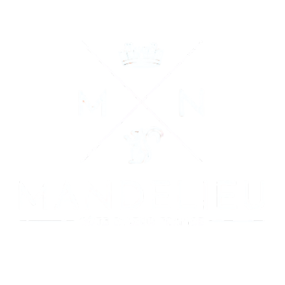 Logo ville de Mandelieu blanc