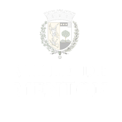 Logo ville de Menton blanc
