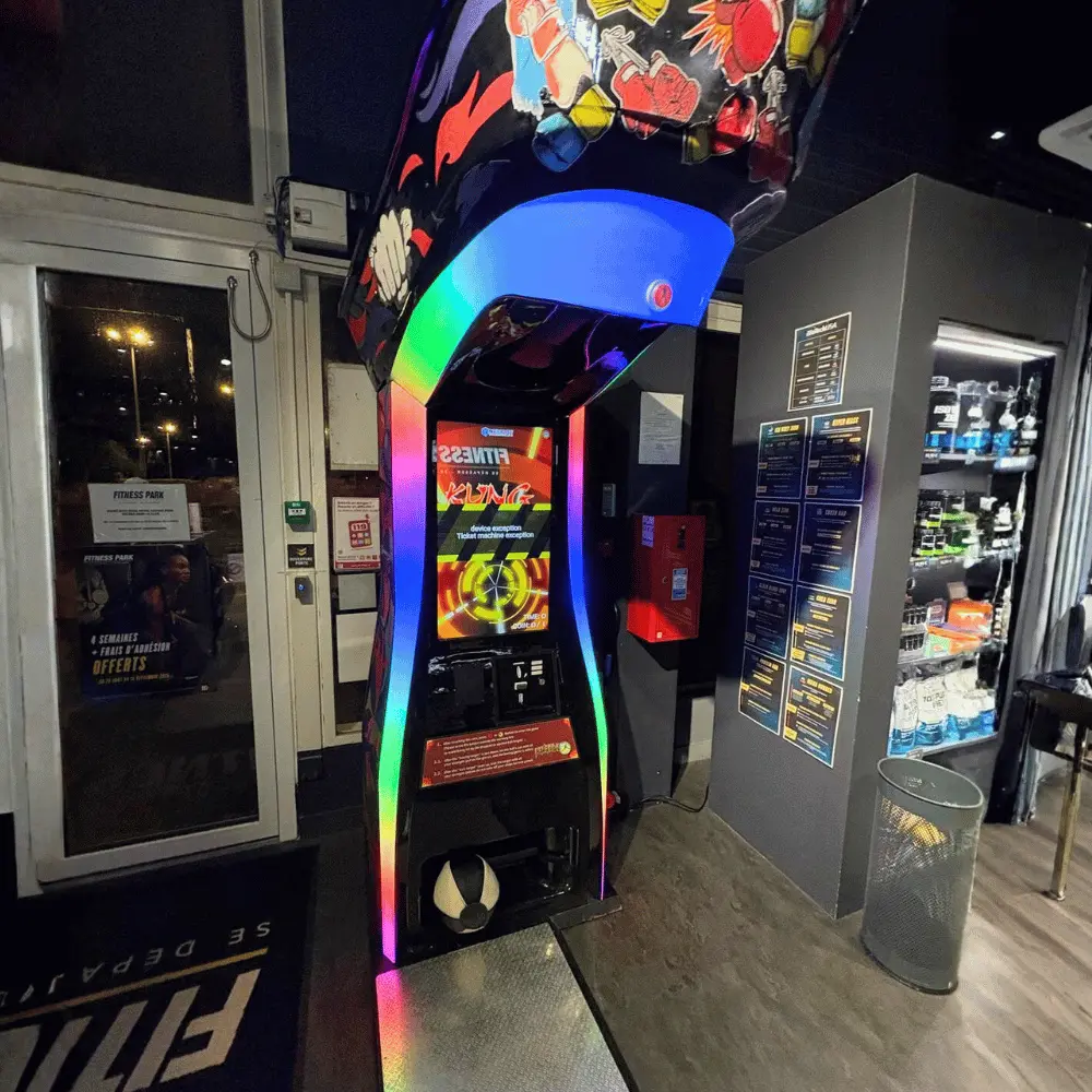 Machine coup de poing lors d'un événement